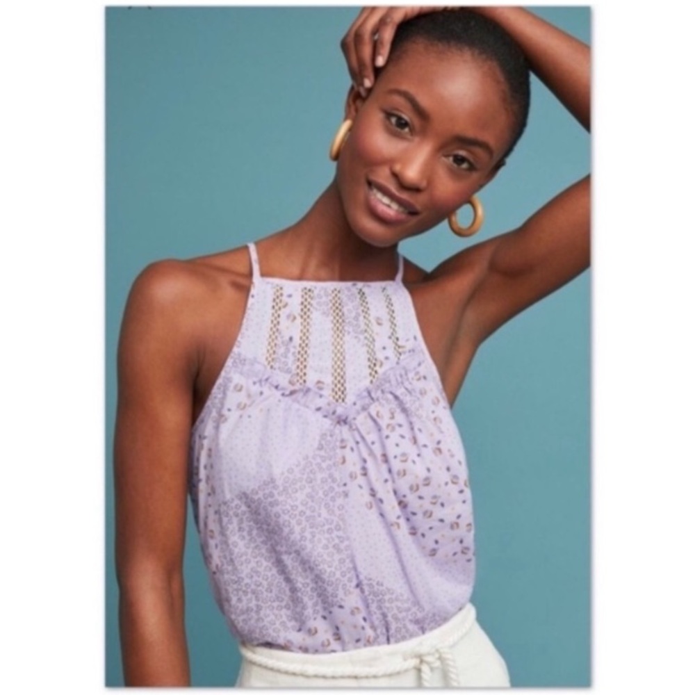 Anthropologie Maeve Martel floral tank top
